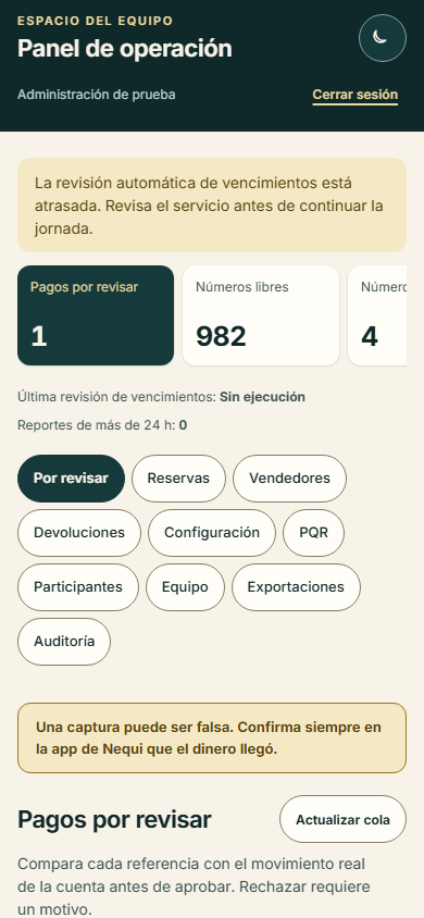 Panel de administración · revisión de pagos (claro, 390x844) — toca para ampliar